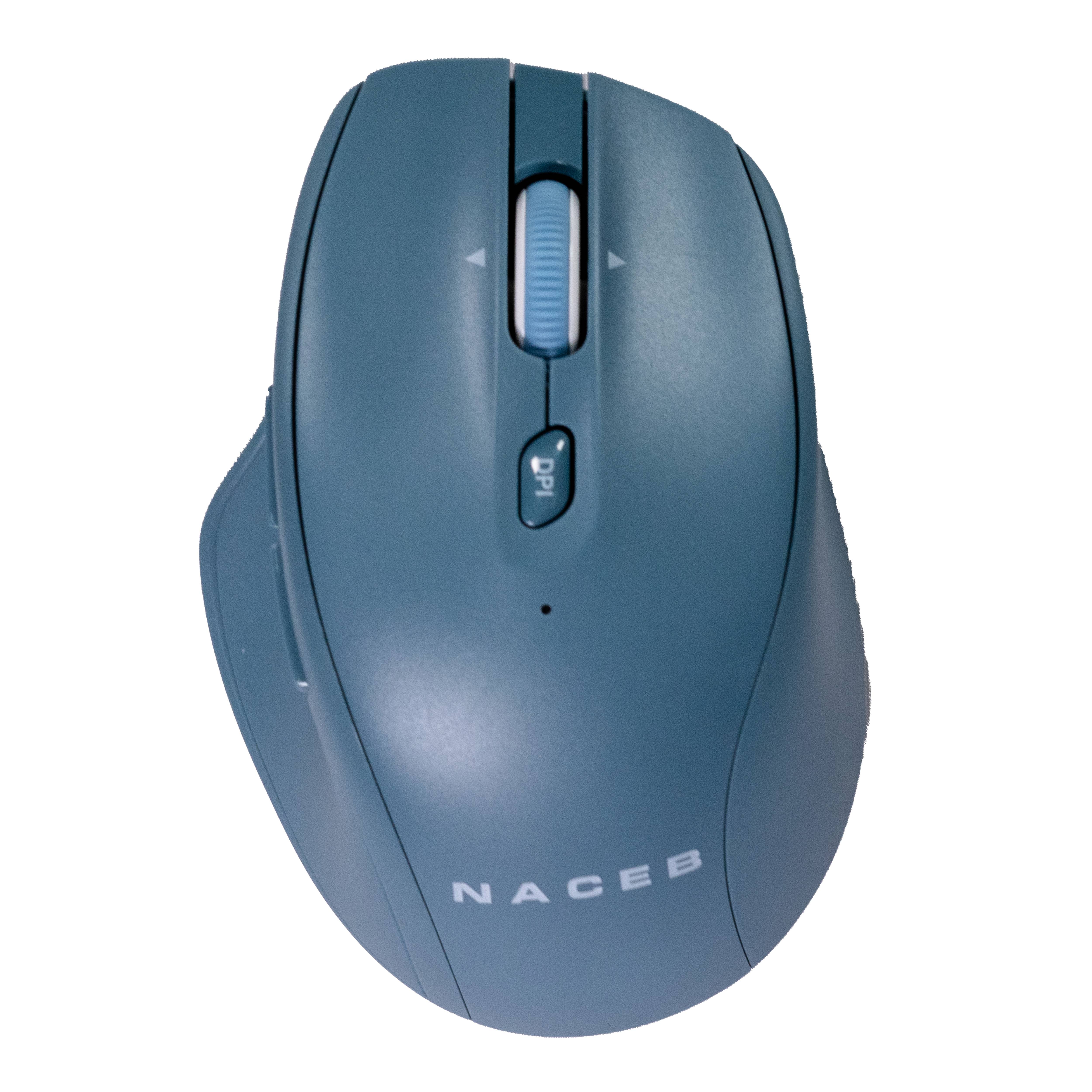 Naceb Mouse Inal Dual Mode 2.4G+Bt Azul Na-0139A - Naceb Mouse Inal Dual Mode 2.4G+Bt Azul Na-0139A -